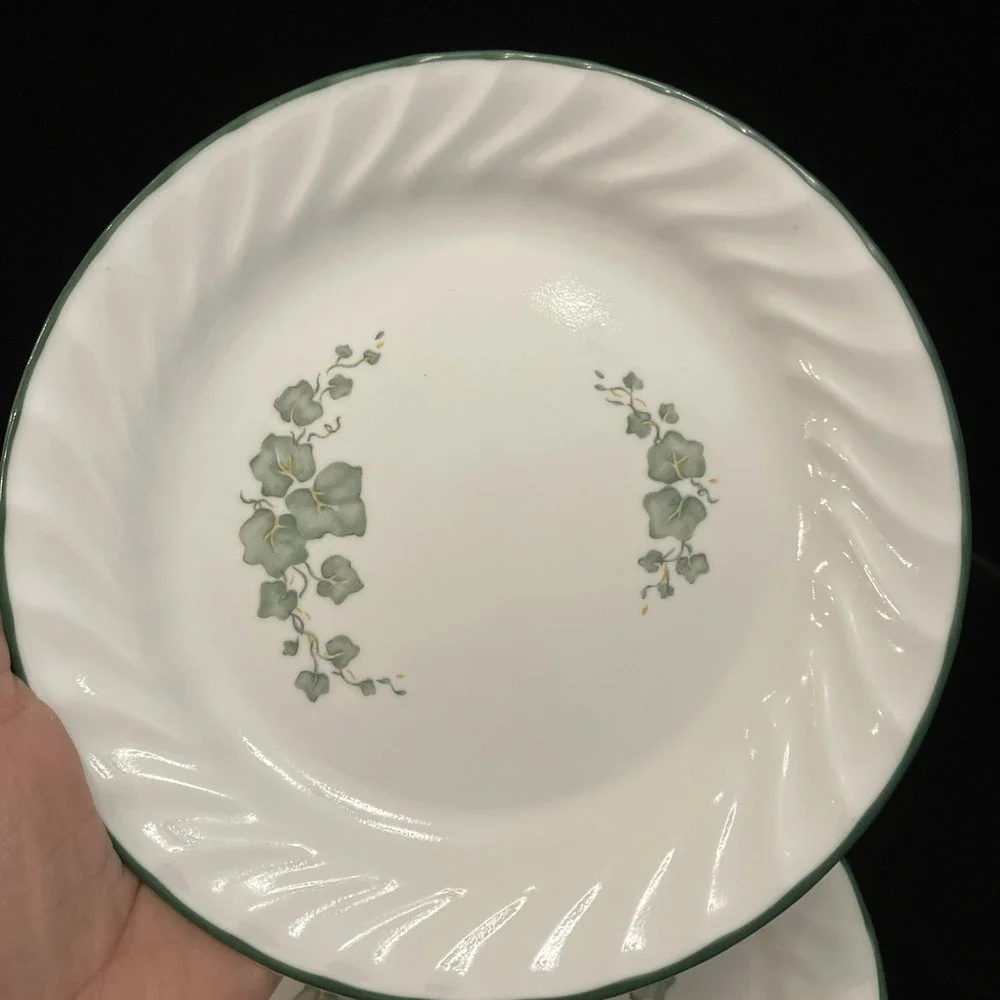 Set Of 3 Corelle CALLAWAY IVY Swirl Pattern 7 1/4